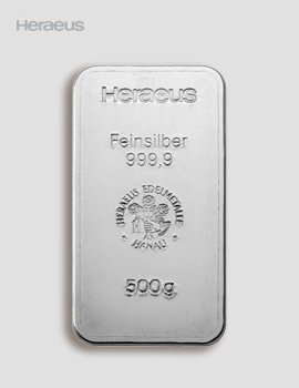 Silberbarren 500g